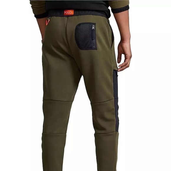 Polo Ralph Lauren Double Knit Cargo Sweatpants in Company Olive Green Mens L - Picture 5 of 15